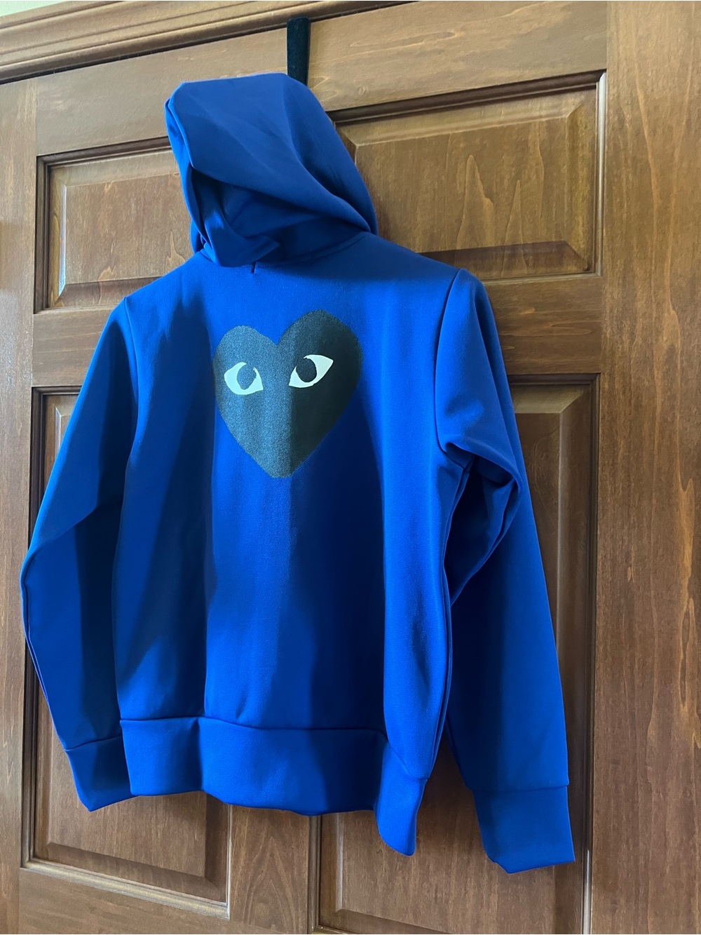 Comme des Garcons PLAY Zip Hoodie Blue with Black Heart Size L - Picture 9 of 16